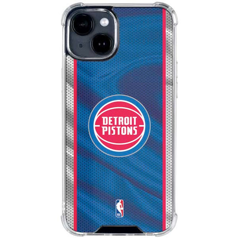 NBA Detroit Pistons Away Jersey iPhone 15 Clear Case