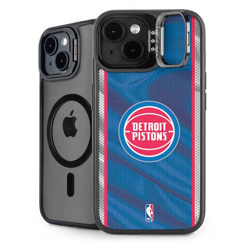 NBA Detroit Pistons Away Jersey iPhone 15 Plus Kickstand Case