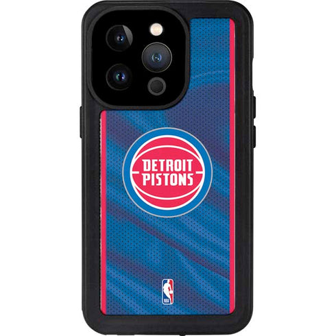 NBA Detroit Pistons Away Jersey iPhone 15 Pro Waterproof Case