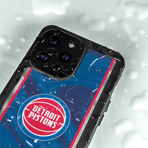 NBA Detroit Pistons Away Jersey iPhone 15 Pro Waterproof Case