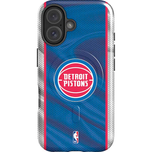 NBA Detroit Pistons Away Jersey iPhone 16 Plus Magsafe Impact Case