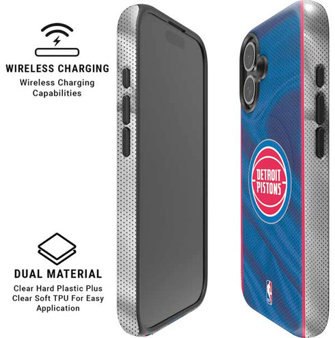 NBA Detroit Pistons Away Jersey iPhone 16 Plus Magsafe Impact Case