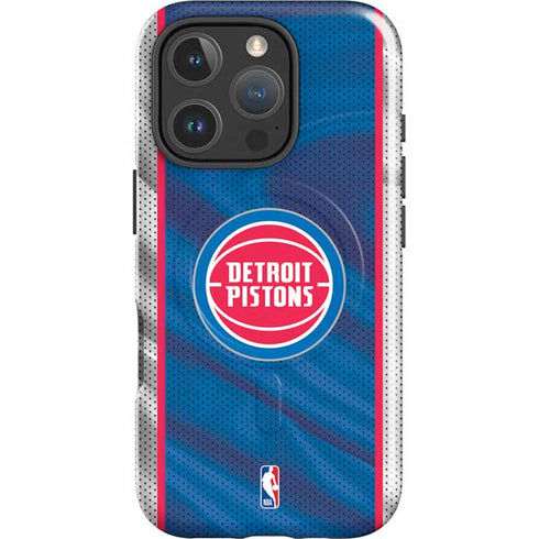 NBA Detroit Pistons Away Jersey iPhone 16 Pro Max Magsafe Impact Case