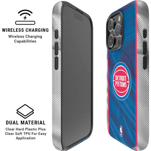 NBA Detroit Pistons Away Jersey iPhone 16 Pro Max Magsafe Impact Case