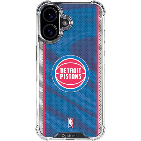 NBA Detroit Pistons Away Jersey iPhone 17 Clear Case