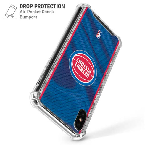 NBA Detroit Pistons Away Jersey iPhone X/XS Clear Case