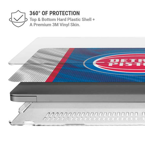 NBA Detroit Pistons Away Jersey MacBook Pro 14in (2021-24) Case plus Skin