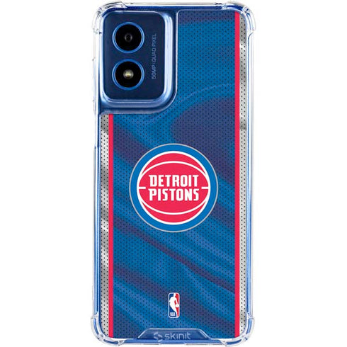 NBA Detroit Pistons Away Jersey Moto G Play 4G (2024) Clear Case