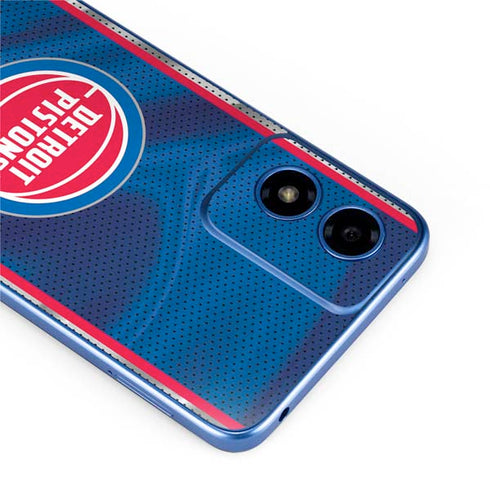 NBA Detroit Pistons Away Jersey Moto G Play 4G (2024) Skin