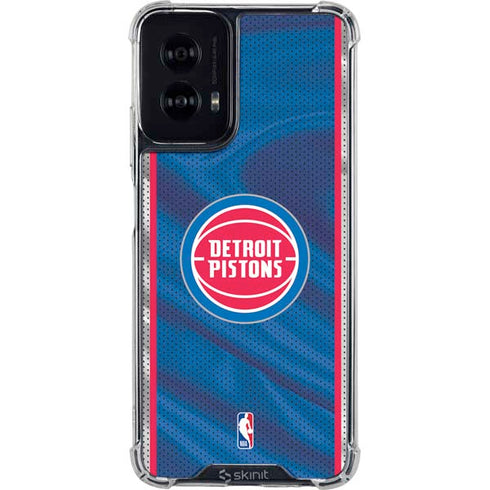 NBA Detroit Pistons Away Jersey Moto G Power 5G (2024) Clear Case