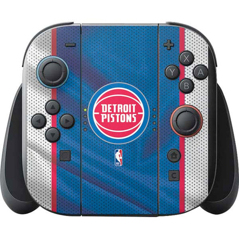 NBA Detroit Pistons Away Jersey Nintendo Switch 2 (2025) with Joy-Con Skin