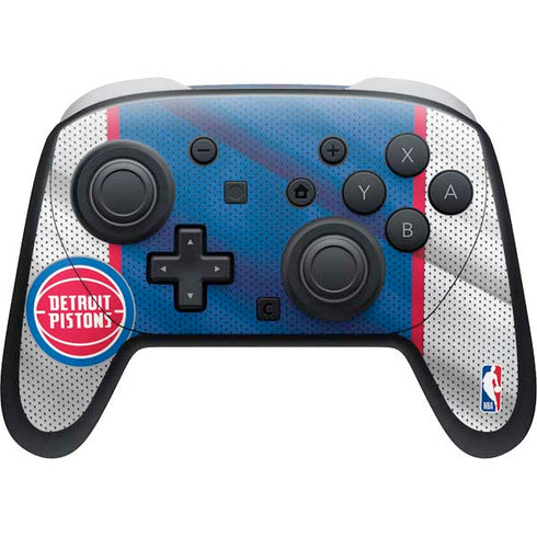 NBA Detroit Pistons Away Jersey Nintendo Switch 2 (2025) Pro Controller Skin