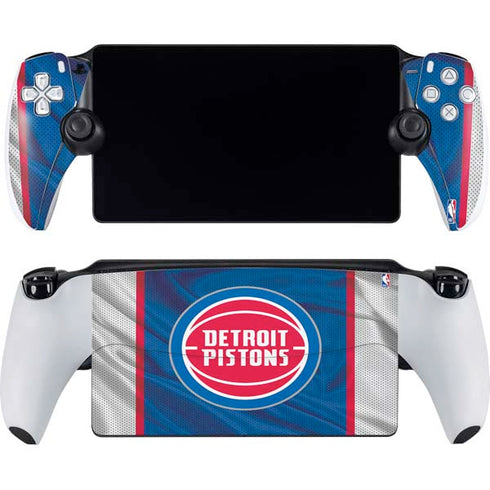 NBA Detroit Pistons Away Jersey PlayStation Portal Remote Player Skin