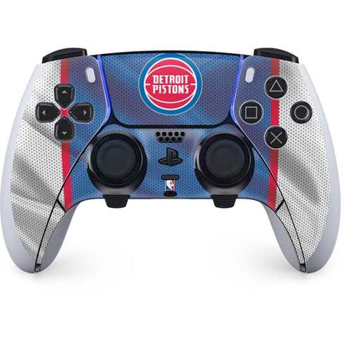 NBA Detroit Pistons Away Jersey PS5 DualSense Edge Pro Controller Skin