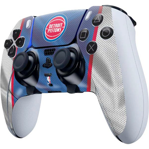 NBA Detroit Pistons Away Jersey PS5 DualSense Edge Pro Controller Skin