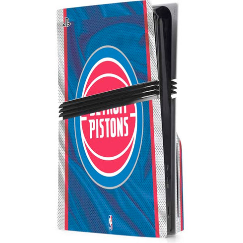 NBA Detroit Pistons Away Jersey PS5 Pro Disk Console Skin