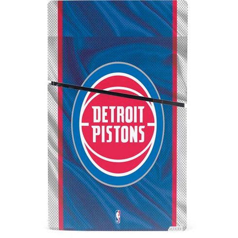 NBA Detroit Pistons Away Jersey PS5 Slim Digital Edition Console Skin