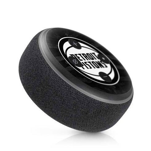 NBA Detroit Pistons Black Animal Print Amazon Echo Dot Skin