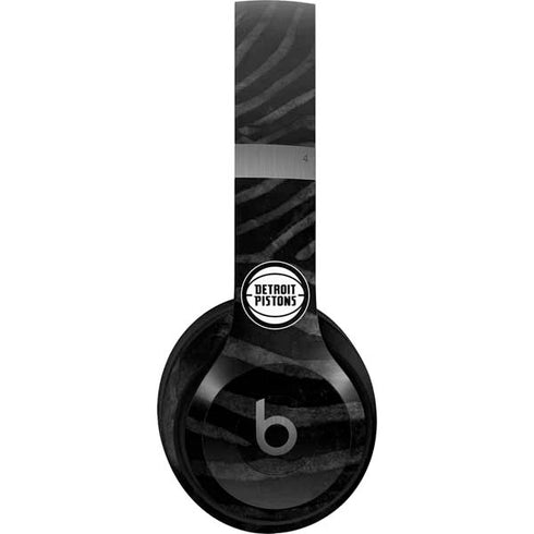 NBA Detroit Pistons Black Animal Print Beats Solo 4 Wireless Headphones Skin