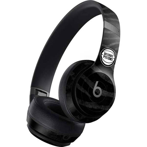 NBA Detroit Pistons Black Animal Print Beats Solo 4 Wireless Headphones Skin