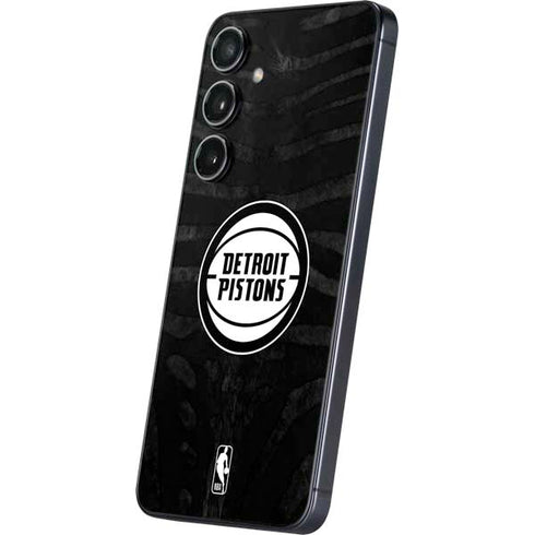 NBA Detroit Pistons Black Animal Print Galaxy A16 5G Skin