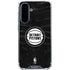 NBA Detroit Pistons Black Animal Print Galaxy A36 5G Clear Case
