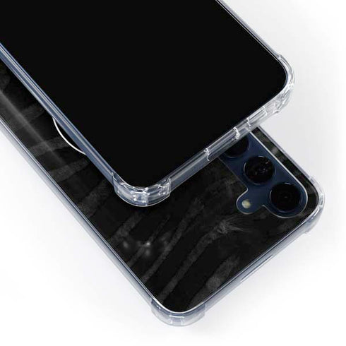 NBA Detroit Pistons Black Animal Print Galaxy A55 5G Clear Case