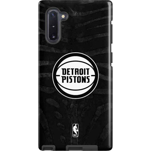 NBA Detroit Pistons Black Animal Print Galaxy Cases