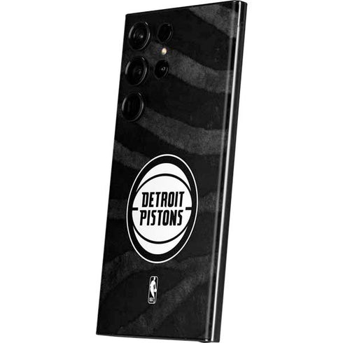 NBA Detroit Pistons Black Animal Print Galaxy Skins