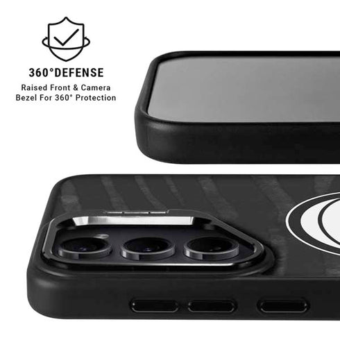 NBA Detroit Pistons Black Animal Print Galaxy S24 FE Kickstand Case