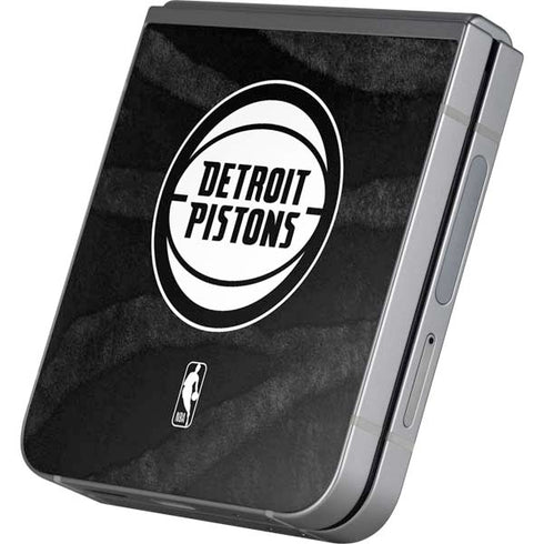 NBA Detroit Pistons Black Animal Print Galaxy Z Flip6 Skin