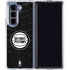NBA Detroit Pistons Black Animal Print Galaxy Z Fold5 5G Clear Case