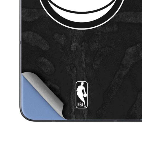NBA Detroit Pistons Black Animal Print Galaxy Z Fold5 5G Skin