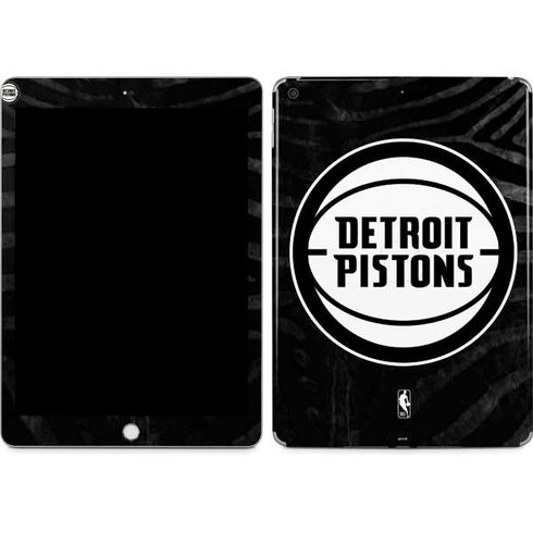 NBA Detroit Pistons Black Animal Print Apple iPad Skin
