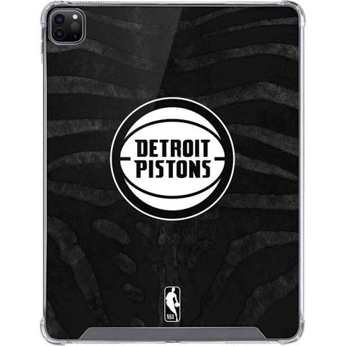 NBA Detroit Pistons Black Animal Print iPad Cases