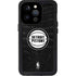 NBA Detroit Pistons Black Animal Print iPhone 15 Pro Waterproof Case