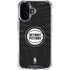 NBA Detroit Pistons Black Animal Print iPhone 16 Clear Case