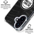 NBA Detroit Pistons Black Animal Print iPhone 16 Plus Clear Case