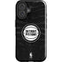 NBA Detroit Pistons Black Animal Print iPhone 16 Plus Impact Case