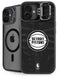 NBA Detroit Pistons Black Animal Print iPhone 16 Plus Kickstand Case