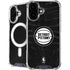 NBA Detroit Pistons Black Animal Print iPhone 16 Plus MagSafe Case