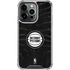 NBA Detroit Pistons Black Animal Print iPhone 16 Pro Clear Case