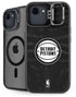 NBA Detroit Pistons Black Animal Print iPhone 16e Kickstand Case