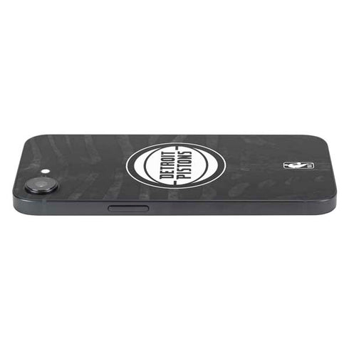 NBA Detroit Pistons Black Animal Print iPhone 16e Skin