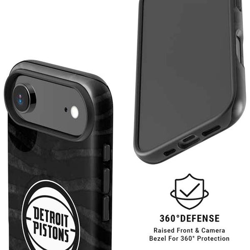 NBA Detroit Pistons Black Animal Print iPhone 17 Air Magsafe Impact Case