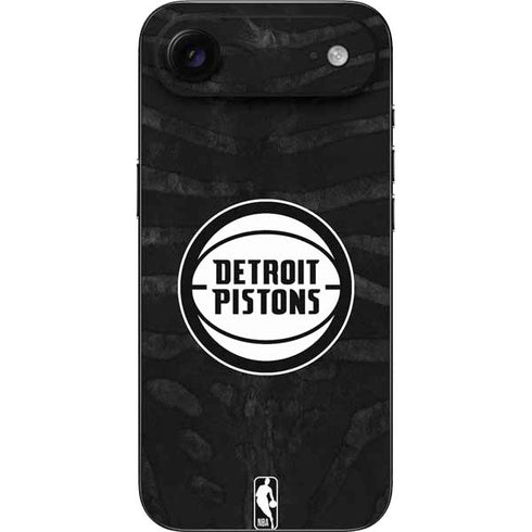 NBA Detroit Pistons Black Animal Print iPhone 17 Air Skin