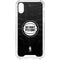 NBA Detroit Pistons Black Animal Print iPhone XS Clear Case
