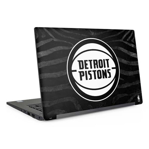NBA Detroit Pistons Black Animal Print Dell Latitude Skin