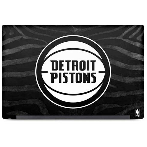 NBA Detroit Pistons Black Animal Print Dell Latitude Skin