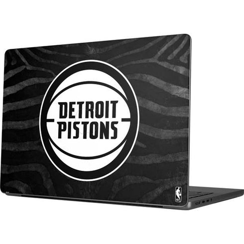 NBA Detroit Pistons Black Animal Print Apple MacBook Pro 14-inch Skin